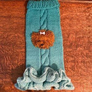 Small dog handmade crochet sweater